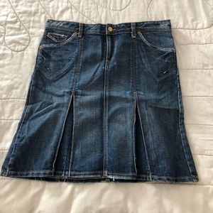 J & Co Vintage denim Skirt with Pleats